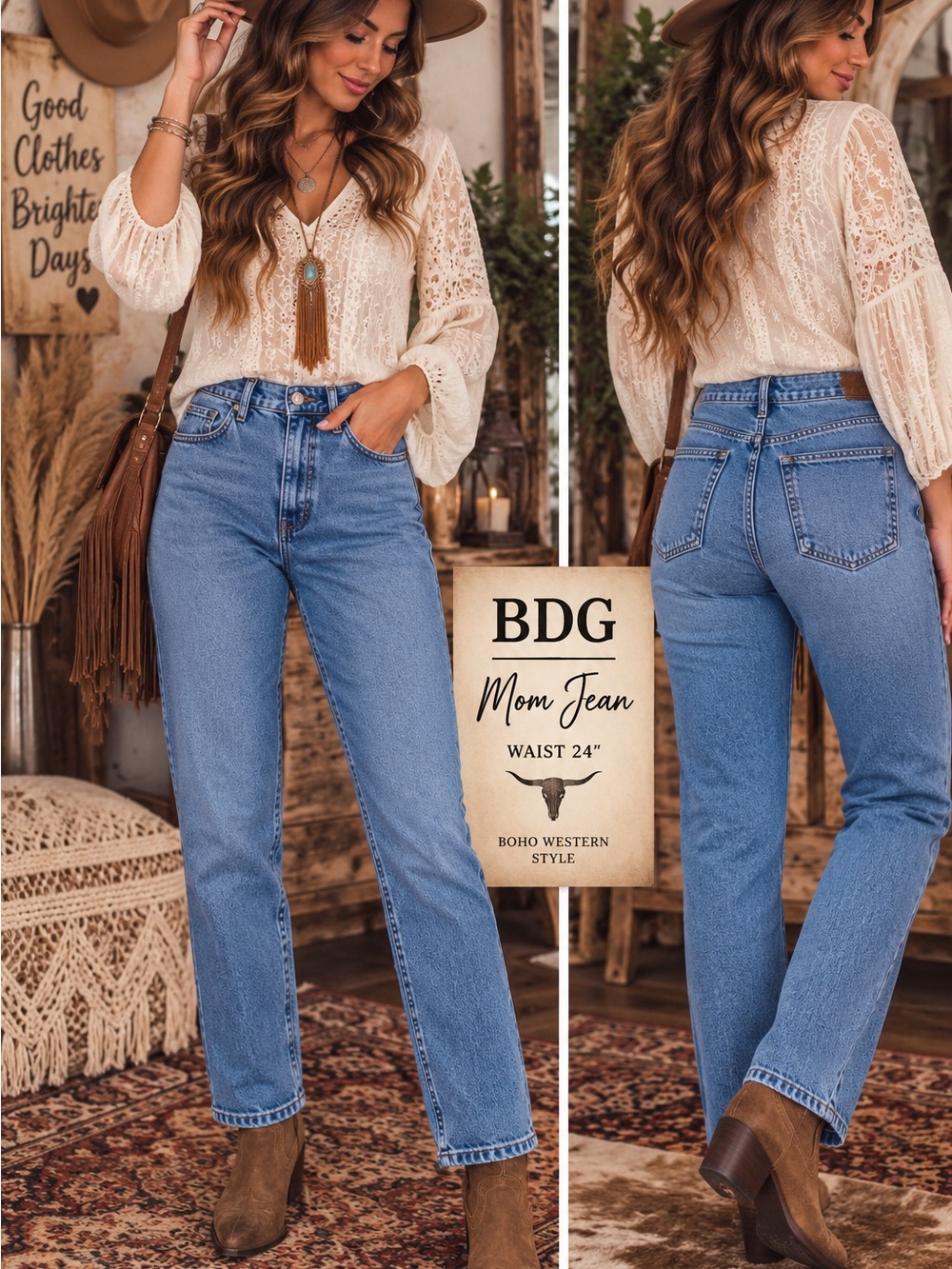 BDG Cotton Mom High-Rise Jeans